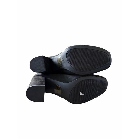 MIA Stretch Boots Size 9 Black Block Heel Ankle Booties Pull On Style NEW - Picture 8 of 8